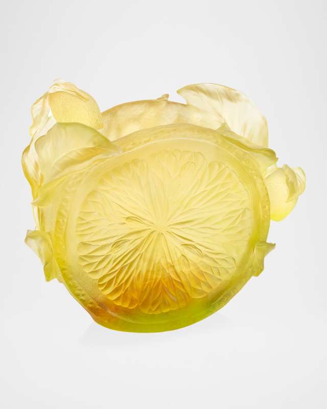 Citrus Large Crystal Vase - 12"